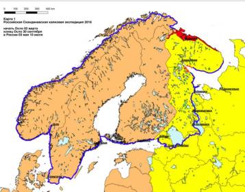 2018-02-21 Map showing the route with closed areas